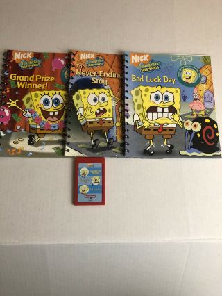 Story Reader Books And Cartridge Set Spongebob 3 Books
