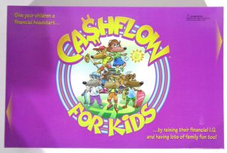 Cashflow For Kids Board Game 100 Complete 2004 Robert Kiyosaki Book & Cassette