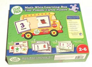 Leap Frog Math Whiz Learning Bus Puzzle Age 2 - 6 Pre - K Kindergarten Preschool