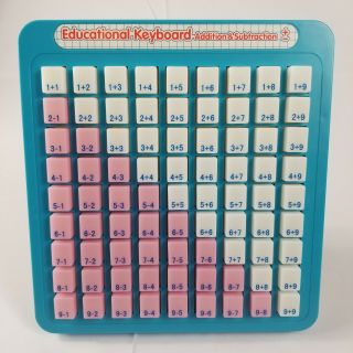 Vintage Educational Keyboard Addition & Subtraction Press And See