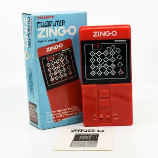 Tandy Computer Zingo Handheld Electronic Game W/ Box 60 - 2123 Circa 1981