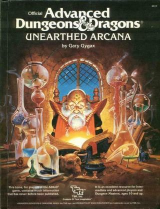 Tsr Ad&d 1st Ed Unearthed Arcana Vg,