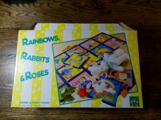 Discovery Toys Phonic Alphabet Puzzle Rainbows,  Rabbits,  & Roses