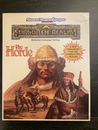 Dungeons &dragons Forgotten Realms Horde Campaign Setting Boxed Tsr 1055 Vg