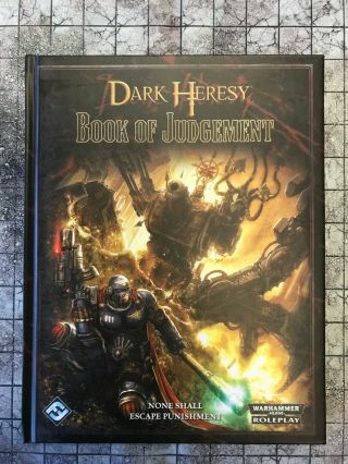 Ffg Warhammer 40k Dark Heresy The Book Of Judgement Rulebook