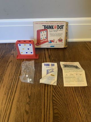 Vintage 1965 Think A Dot Computer Game 1960 