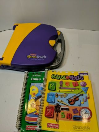 Fisher Price Power Touch Learning System Learn To Read W/ 2 Starter Books