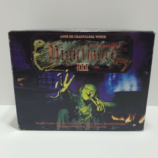 Nightmare 3 Iii: Anne De Chantraine Witch Vtg Video Board Game Complete