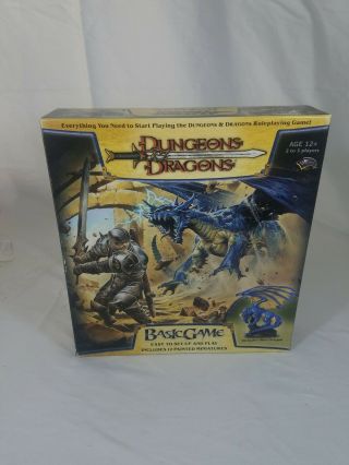 Dungeons And Dragons Basic Game Blue Dragon Board Game No Dice Missing Dice
