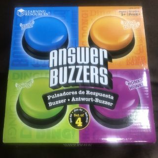 Learning Resources Answer Buzzers,  Set Of 4