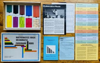 Vintage Mathematics Made Meaningful With Cuisenaire Rods Activity Set Complete