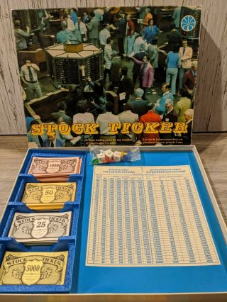 Stock Ticker Board Game By Copp Clark Games 1970 