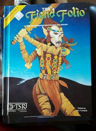 Tsr Fiend Folio Advanced Dungeons And Dragons 1981