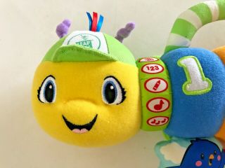Vintage Leap Frog BABY COUNTING PAL Musical Caterpillar Plush Crib Stroller Toy 2