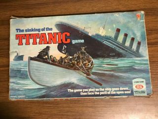 The Sinking Of The Titanic Board Game 1976 Ideal Toys