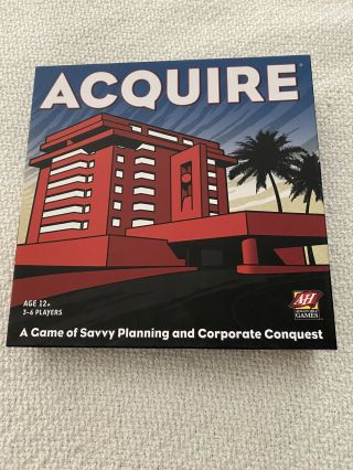 Acquire Board Game 2008 - Avalon Hill Real Estate Hotels Complete