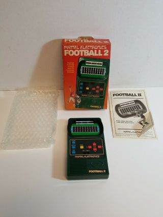 1978 Mattel Electronics - Football 2 Handheld Game With Box