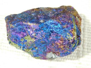 A Vivid Silver/Blue/Copper Peacock Copper or Chalcopyrite or Peacock Ore 232gr 2