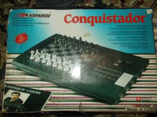 SAITEK KASPAROV CONQUISTADOR ELECTRONIC COMPUTER CHESS GAME 1988 3