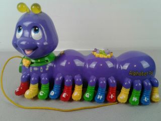 2001 Alphabet Pal Caterpillar Singing And Talking Battery Operated Toy