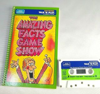 Vintage Playskool Talk N Play " The Facts Game Show " With Cassette