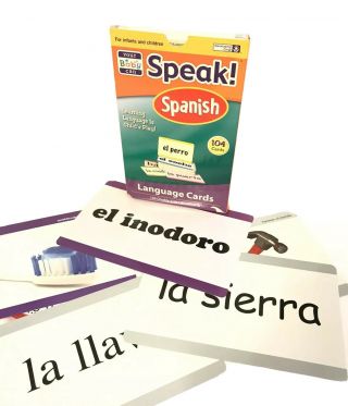 Your Baby Can Speak Spanish Language Cards Bilingual Learning