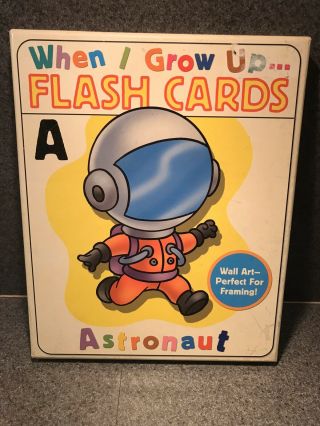 When I Grow Up Flash Cards 26 8 " X 10 " Card Modern Publishing Wall Art Alphabet