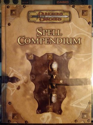 Spell Compendium Dungeons Dragons 3.  5 Source Book D20 Wotc First Printing 2005