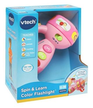 Vtech Spin & Learn Color Flashlight Educational Baby Learning Toy 12 - 36 Months