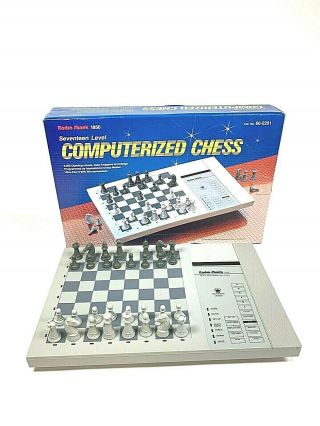 Vintage Radio Shack 1850 Seventeen Level Computerized Chess 60 - 2201 W/ Box