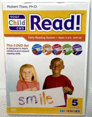 Your Child Can Read Early Language Development Reading System 5 Dvd Set,  Ages 3,