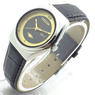 Vintage Men ' s Citizen 6650 Day Date 31mm Automatic 21 - Jewels Wrist Watch A8181 3