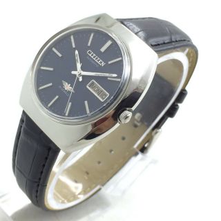 Vintage Men ' s Citizen 8200 Day Date 37mm Automatic 21 - Jewels Wrist Watch A8831 3