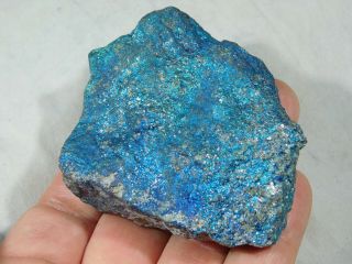 A Vivid Teal/Blue Peacock Copper or Chalcopyrite or Peacock Ore 190gr 2
