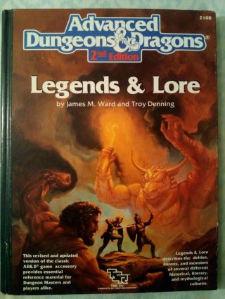 Dungeons And Dragons Legends And Lore 2nd Edition
