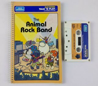 Talk N Play Animal Rock Band Cassette Tape Booklet Playskool B3