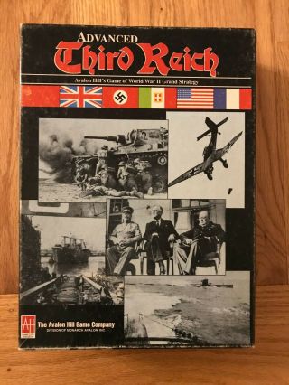Advanced Third Reich: Game Of Wwii Grand Strategy By Avalon Hill