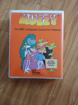 Muzzy: The BBC Language Course for Children,  Spanish VHS Cassette Booklet 1989 2