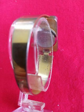 Swiss Made EST Ladies Gold Tone Wind Up Watch.  Sharp,  Metal Band A79 3