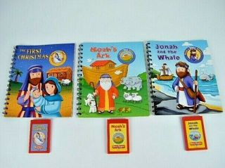 Story Reader Bible Story Set 3 Books And 3 Cartridge Hard To Find