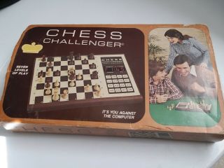 Chess Challenger “7” Computer Chess Set Fidelity Electronics Complete 33178