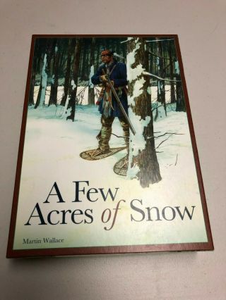 A Few Acres Of Snow Game Martin Wallace Treefrog Games Board Game
