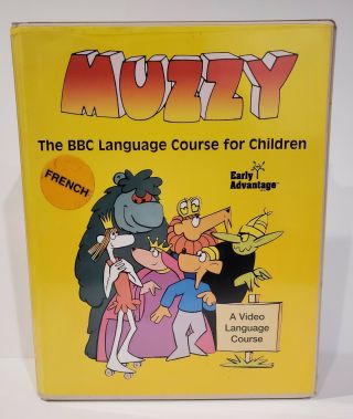 Muzzy Bbc French Language Course For Children Vhs & Cassette Tapes