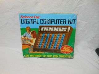 Science Fair Digital Computer Kit 28 - 218 - Radio Shack - 1977 - Very Good Cond