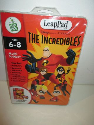 Leapfrog Leappad Interactive Book & Cartridge - Disney The Incredibles - Ages 6 - 8