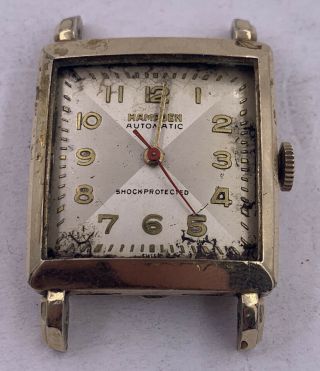 Vintage Hampden Automatic Clinton 17 Jewels Gold Filled Watch