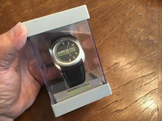 Kenneth Cole Reaction Gwp Men Watch Grey&lime Green Leather Band 20886 2035