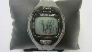 Timex T5j051 Fitness Hrm Heart Rate Monitor Wristwatch Gray Band