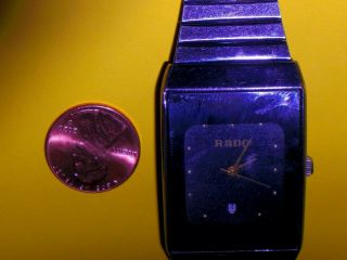 Rado Unisex Black Face Quartz Watch Wristwatch Men Women See It