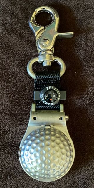 Quartz Golf Ball Belt Watch W Compass Classic Keychain - New/unused
